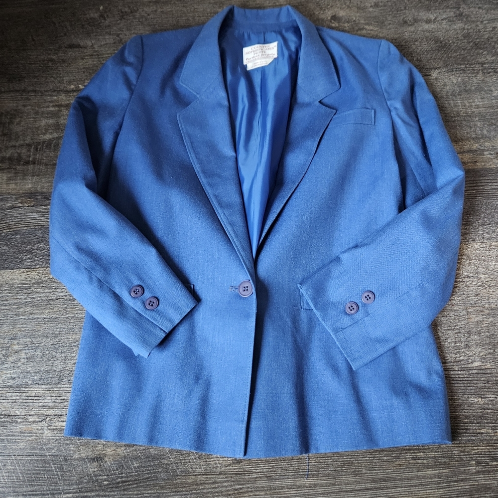 Country sophisticates petite by pendelton vinatge blazer